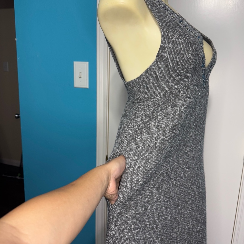 Anna Sui for Target Gossip Girls Collection Elegant Gray Sleeveless Dress 3 XS - Picture 13 of 16